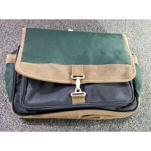 Urban Casual Portfolio Flap Over Laptop Bag Briefcase Suede Trim No Strap NWT